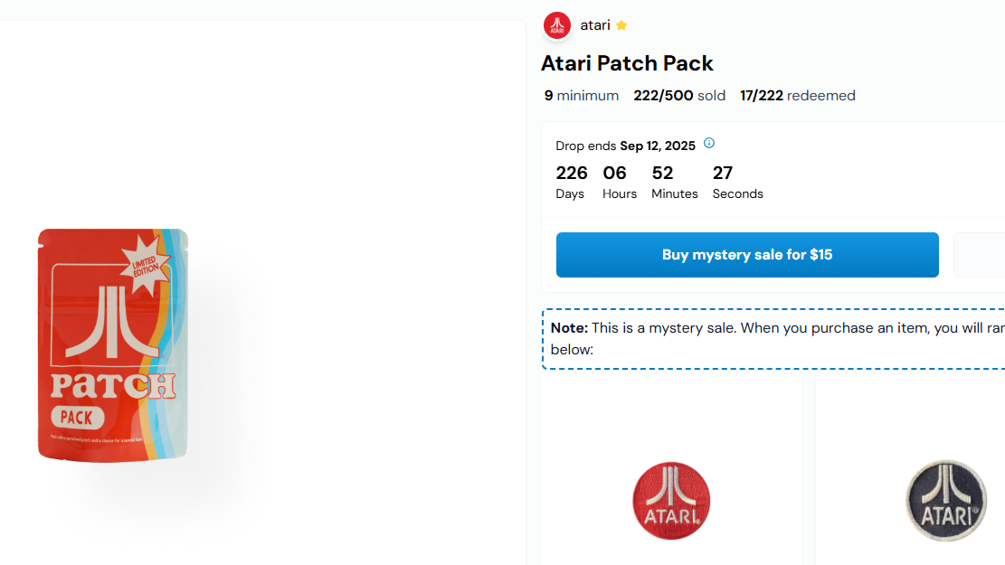 Atari – Patches and Blockchain